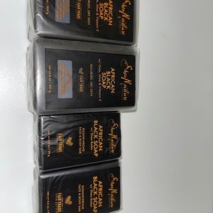 Black African soap 4 bars